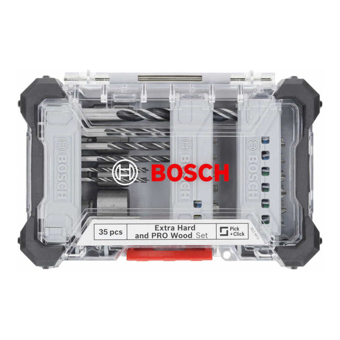 Bosch Extra Hard Schrauberbit‑ und PRO Wood Bohrer-Set, Aufsteller, 35‑tlg.