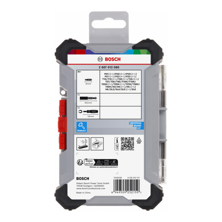 Bosch Extra Hard Schrauberbitsatz, 50‑tlg.