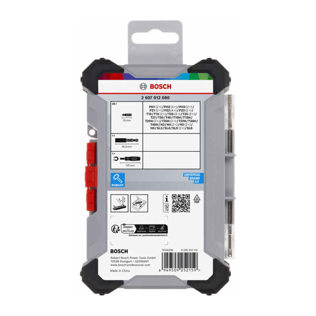 Bosch Extra Hard Schrauberbitsatz, 50‑tlg.