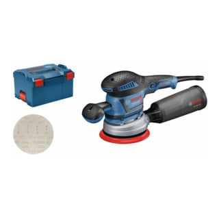 Bosch Exzenterschleifer GEX 40-150 mit 1 x Schleifblatt M480 und L-BOXX