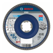 Bosch Fächerschleifscheibe X571 Best for Metal gerade 125 mm K 40 Kunststoff