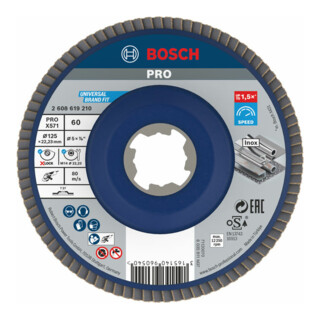 Bosch Fächerschleifscheibe X571 Best for Metal gerade X-LOCK