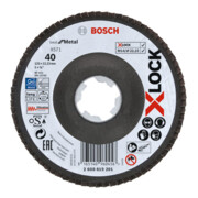 Bosch Fächerschleifscheibe X571 Best for Metal gewinkelt 125 mm K 40 Fiber