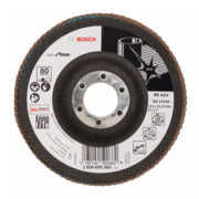 Bosch Fächerschleifscheibe X581, Best for Inox, gewinkelt, 115 x 22,23 mm, 80, Glas-1