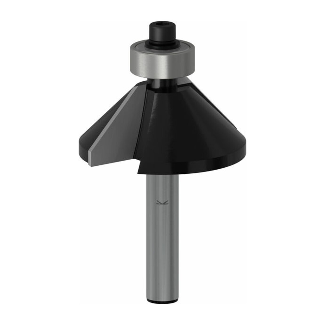 Bosch Fase-/Bündigfräser 1/4", D1 34,9 mm B 13 mm L 14,6 mm G 56 mm 45°