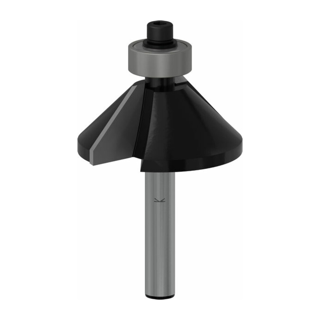 Bosch Fase-/Bündigfräser 6 mm D1 34,9 mm B 11,1 mm L 14,6 mm G 56 mm 45°