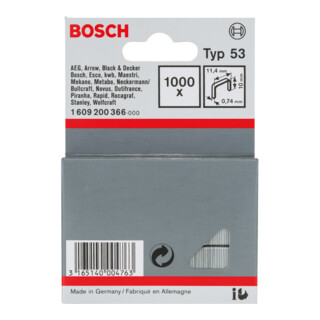 Bosch Feindrahtklammer Typ 53 11,4 x 0,74 x 10 mm
