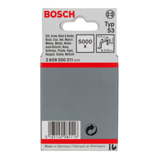 Bosch Feindrahtklammer Typ 53 11, 4 X 0, 74 X 10 Mm