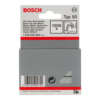 Bosch Feindrahtklammer Typ 53 11,4 x 0,74 x 18 mm