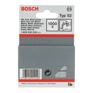 Bosch Feindrahtklammer Typ 53 11,4 x 0,74 x 6 mm