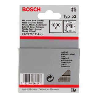 Bosch Feindrahtklammer Typ 53, rostfrei