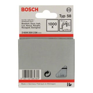 Bosch Feindrahtklammer Typ 58 13 x 0,75 x 10 mm