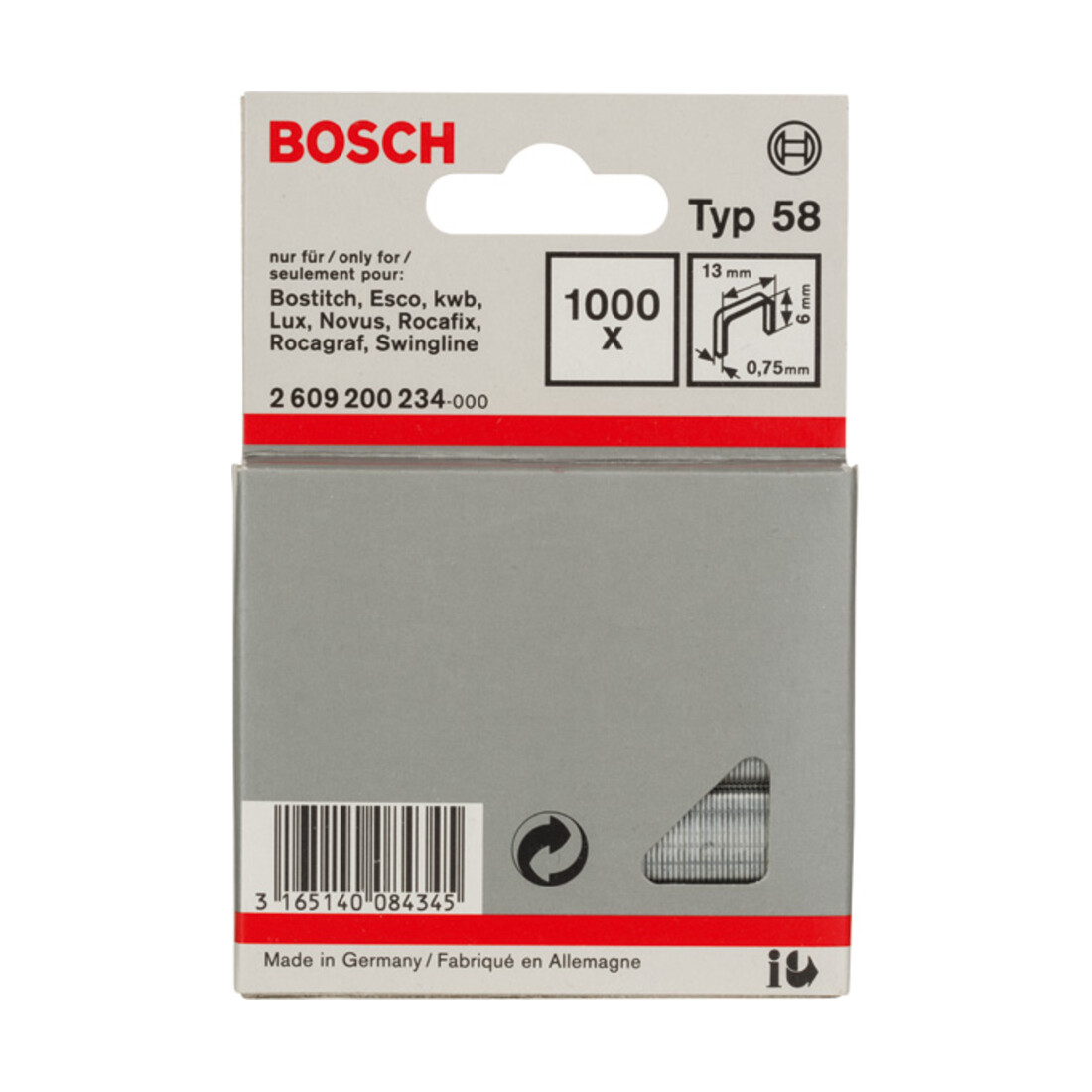 Bosch Feindrahtklammer Typ 58