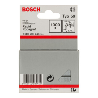 Bosch Feindrahtklammer Typ 59 10,6 x 0,72 x 14 mm