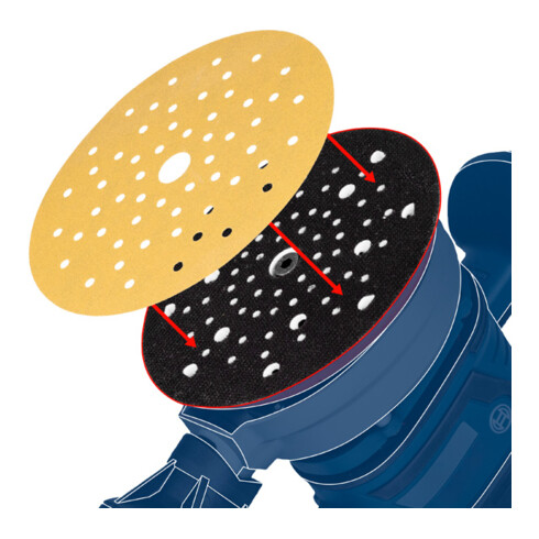 Bosch Feltro lucidante in velcro per levigatrice rotorbitale