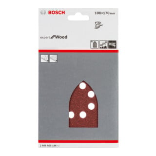 Bosch feuille abrasive C430 100 x 170 mm 60 120 120 240 8 trous velcro
