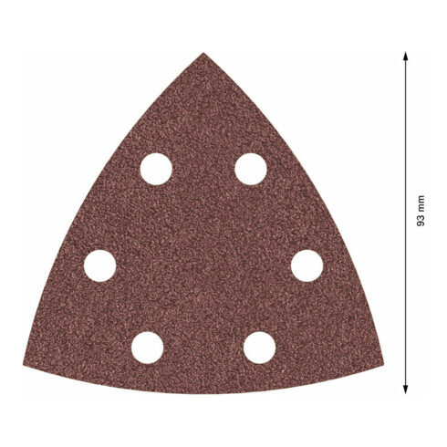 Feuille abrasive Bosch F460 BfWP, 93 mm