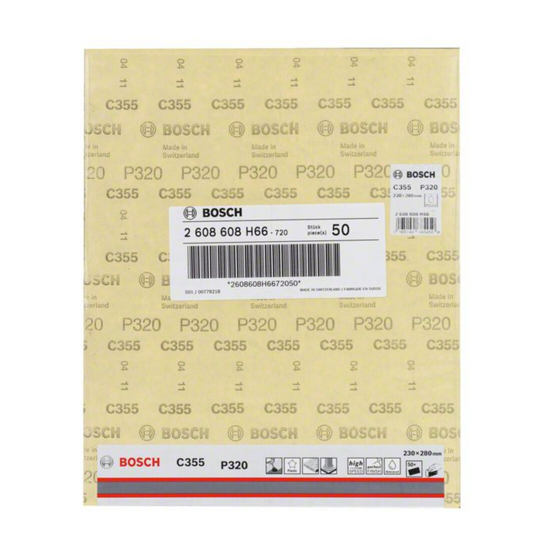 Bosch feuille abrasive papier C355 feuille abrasive papier 230 x 280 mm 320