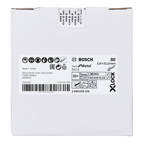 Bosch X-LOCK vezelschijf R574 Best for Metal