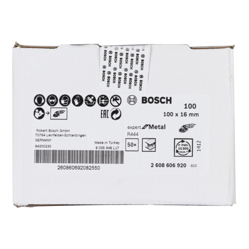 Bosch Fiberschleifscheibe R444 Expert for Metal Korund