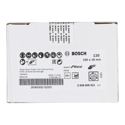 Bosch Fiberschleifscheibe R444 Expert for Metal Korund