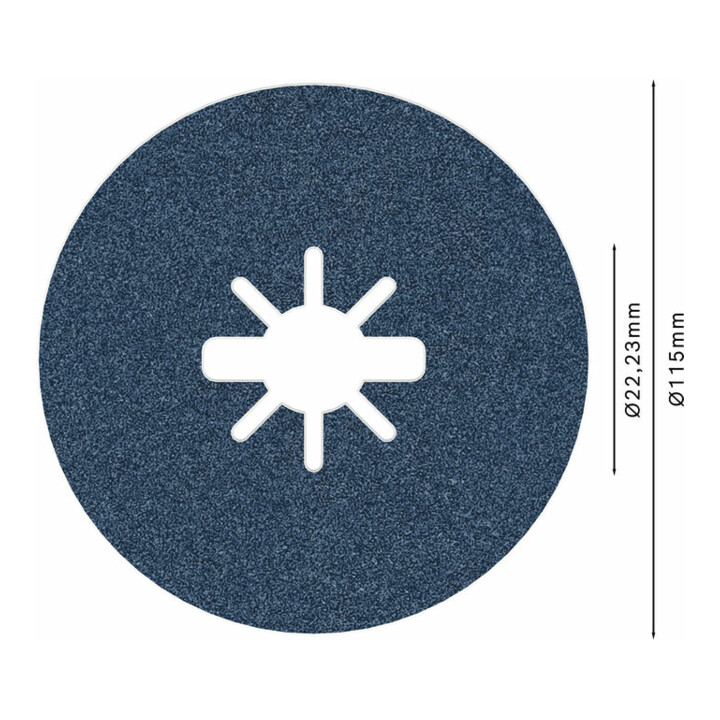 Bosch Fiberschleifscheibe R574 Best for Metal X-LOCK 115 x 22,23 mm K 120