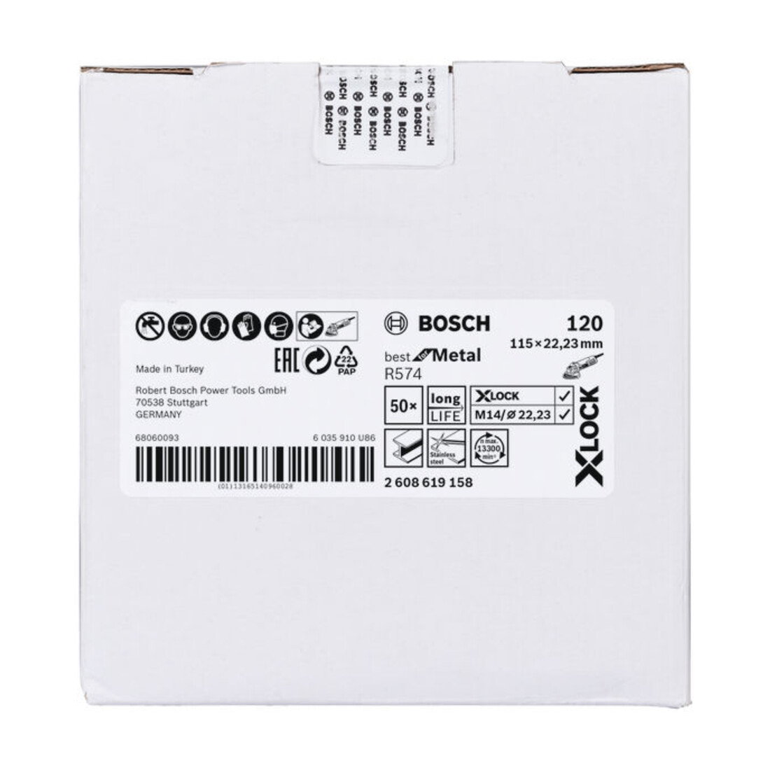 Bosch X-LOCK Fiberschleifscheibe R574 Best for Metal