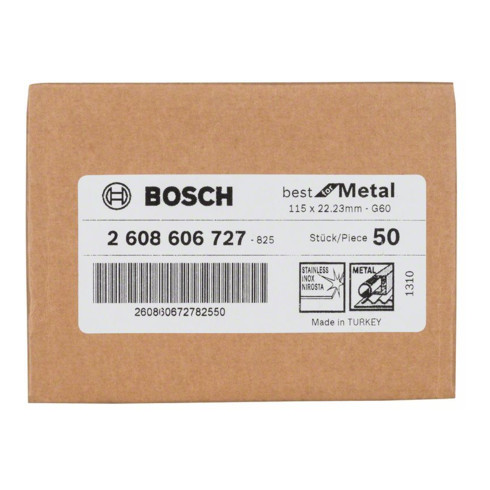 Bosch Fiberschleifscheibe R574 Best for Metal Zirkonkorund 115 mm 22,23 mm 60