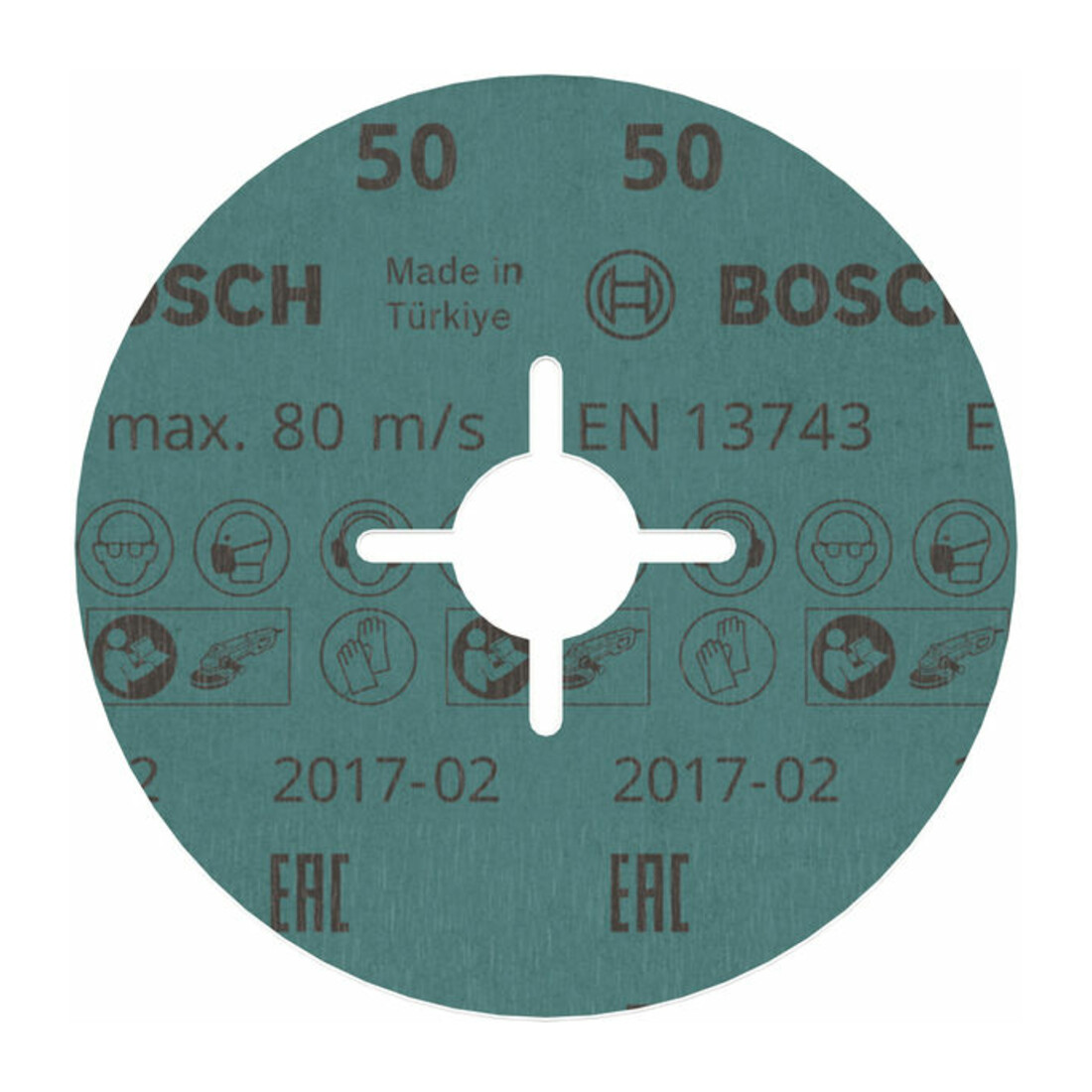 Bosch Fiberschleifscheibe R780, Best for Metal and Inox für Winkelschleifer
