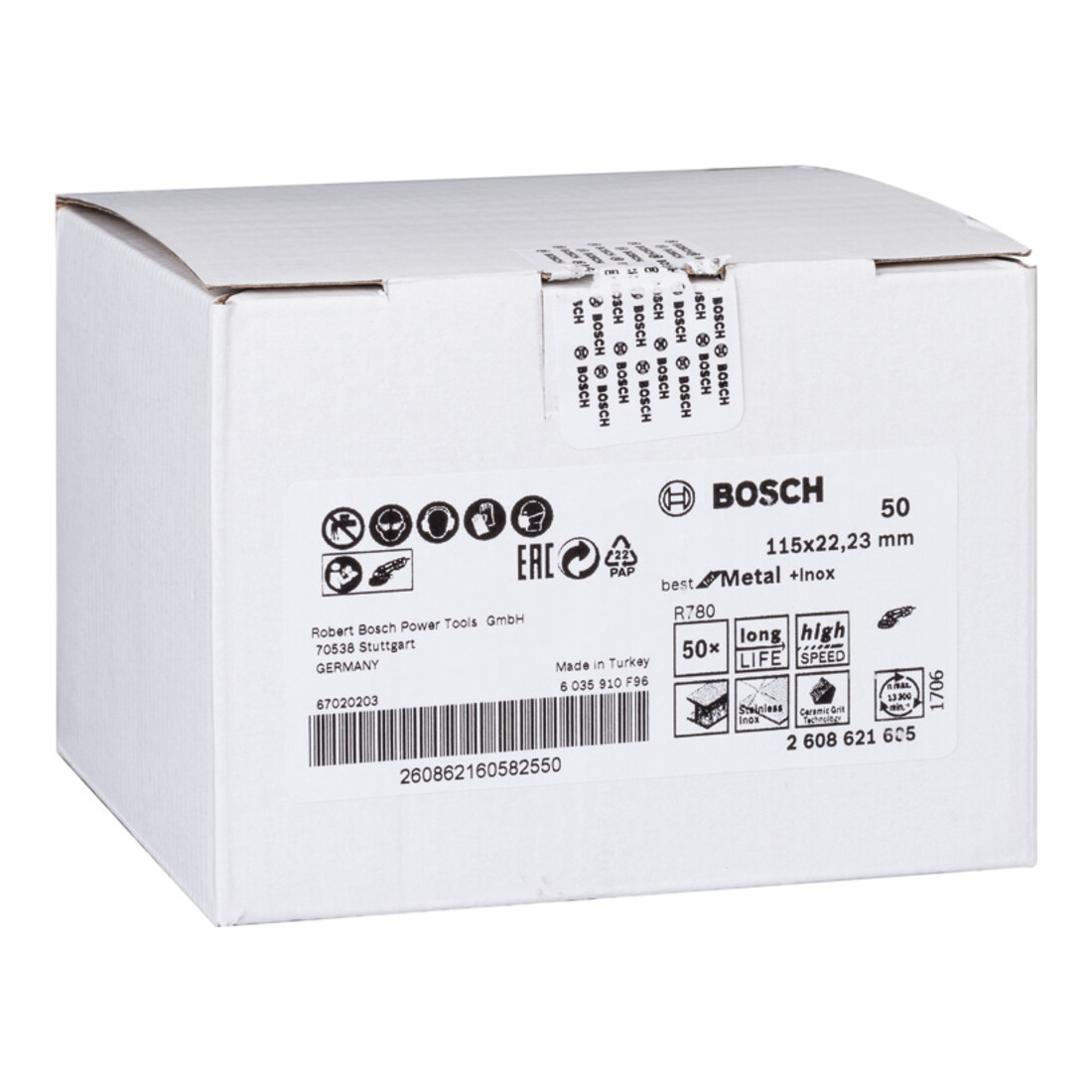Bosch Fiberschleifscheibe R780, Best for Metal and Inox für Winkelschleifer