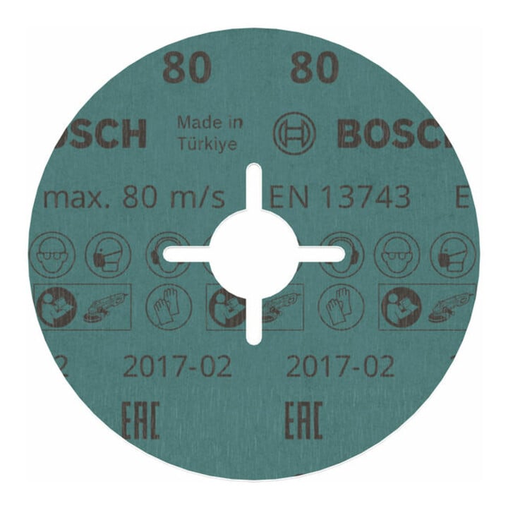 Bosch Fiberschleifscheibe R780 Best for Metal and Inox 115 x 22,23 mm 80