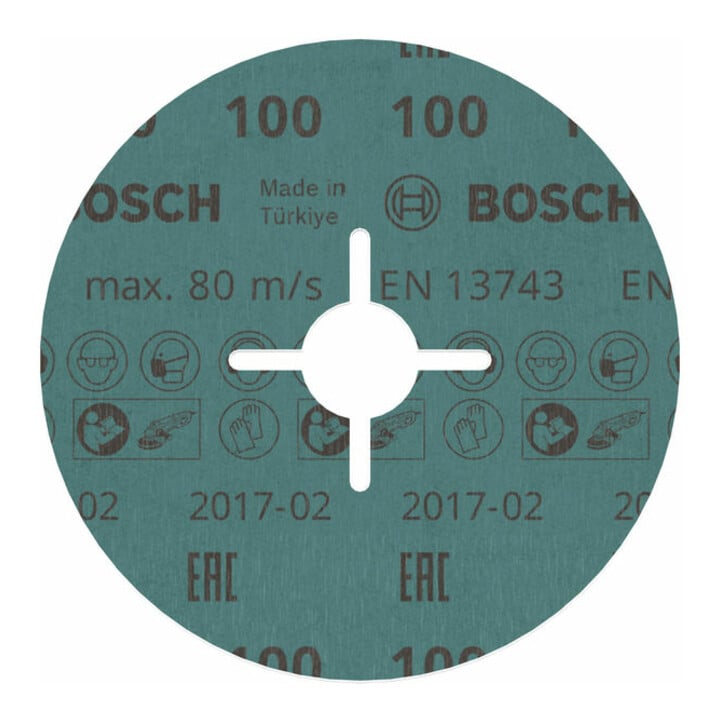 Bosch Fiberschleifscheibe R780 Best for Metal and Inox 125 x 22,23 mm 100