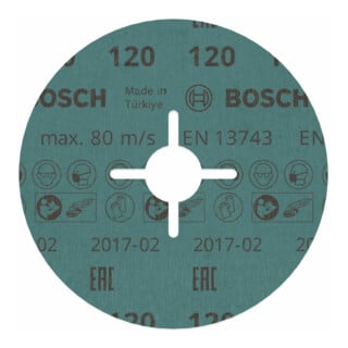 Bosch Fiberschleifscheibe R780, Best for Metal and Inox für Winkelschleifer
