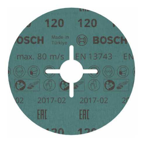 Bosch Fiberschleifscheibe R780 Best for Metal and Inox 125 x 22,23 mm 120