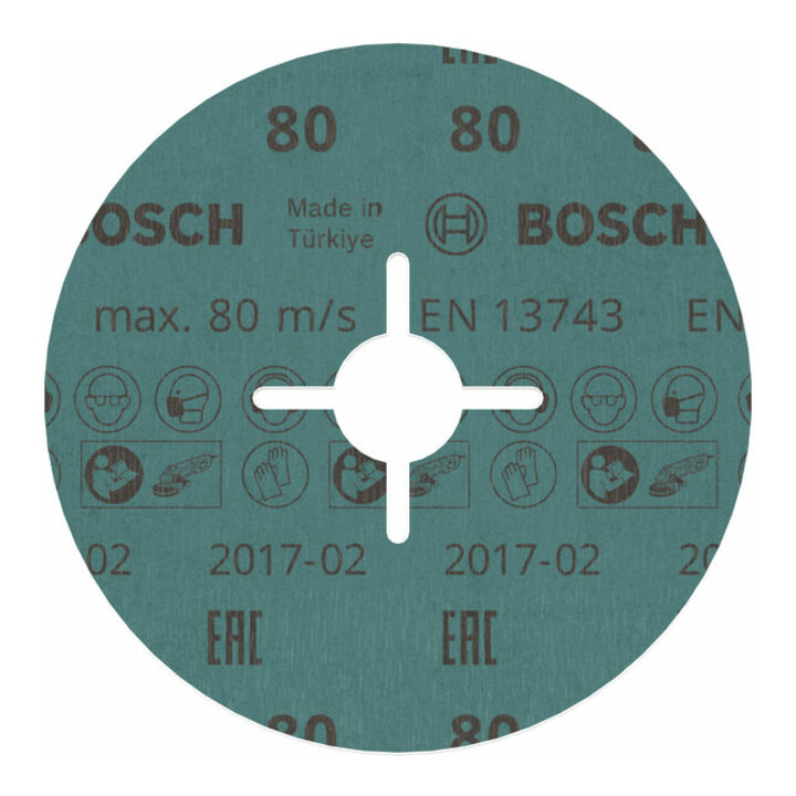 Bosch Fiberschleifscheibe R780 Best for Metal and Inox 125 x 22,23 mm 80