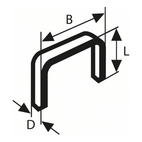 Bosch fijndraads klem type 53, roestvrijstaal