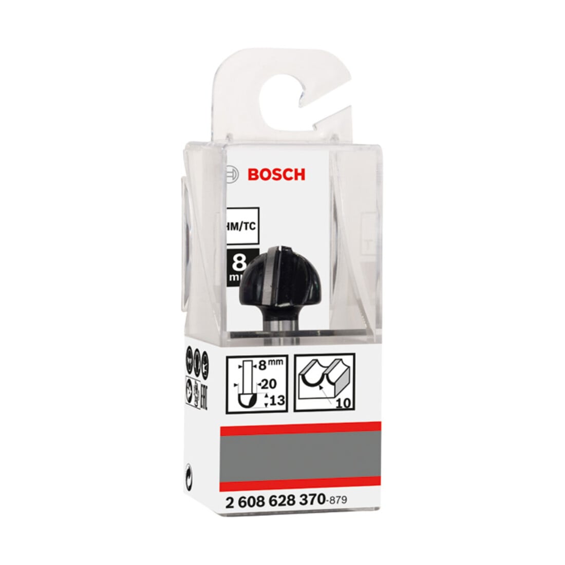 Bosch fileersnijder 8 mm R1 10 mm D 20 mm L 12,4 mm G 46 mm
