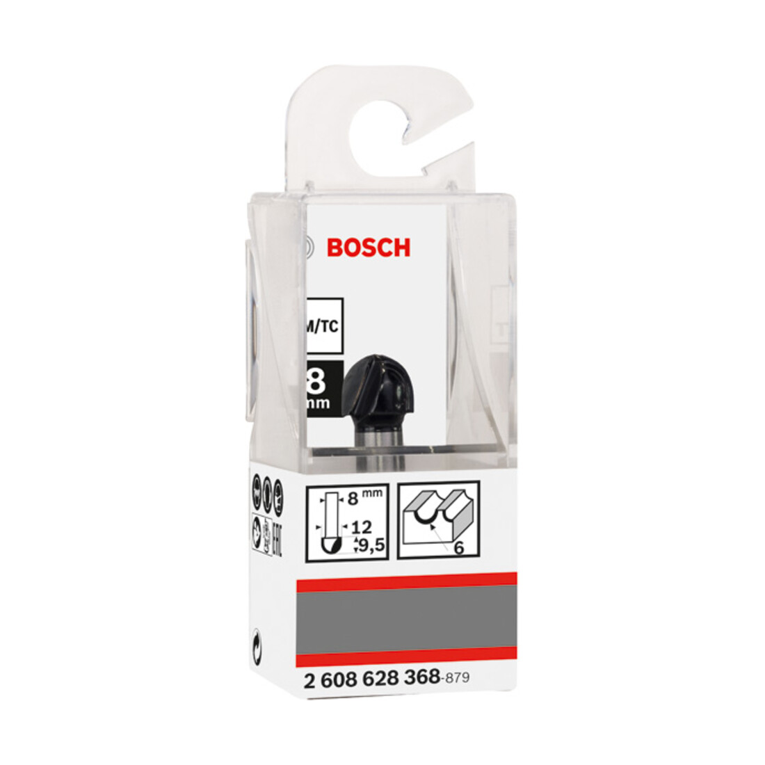 Bosch fileersnijder 8 mm R1 6 mm D 12 mm L 9,2 mm G 40 mm
