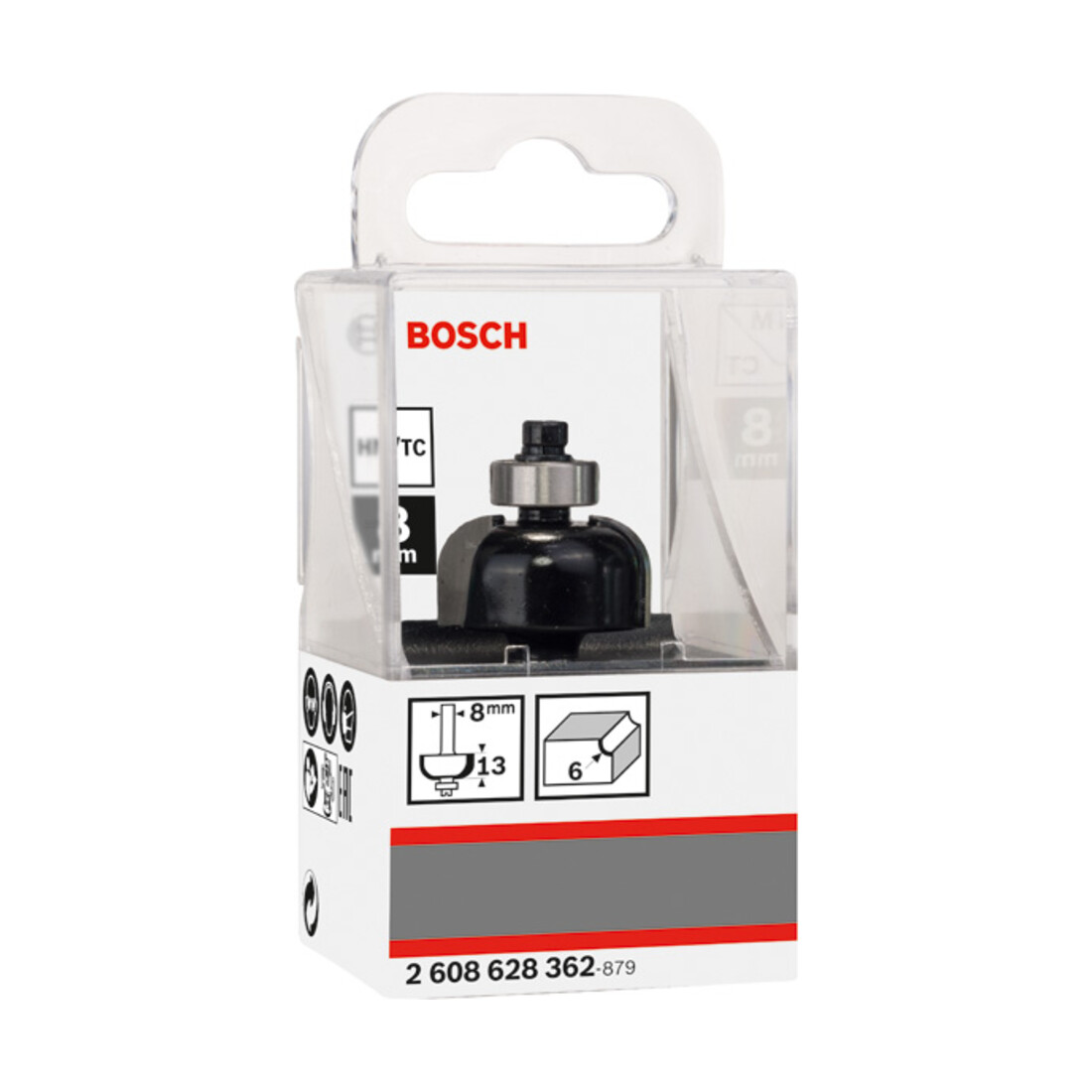 Bosch fileersnijder 8 mm R1 6 mm D 24,7 mm L 13 mm G 53 mm