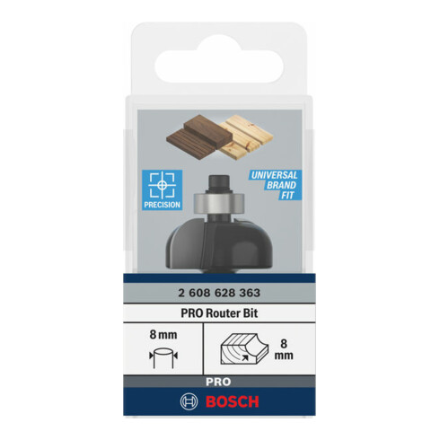 Bosch fileersnijder 8 mm R1 8 mm D 28,7 mm L 13 mm G 54 mm