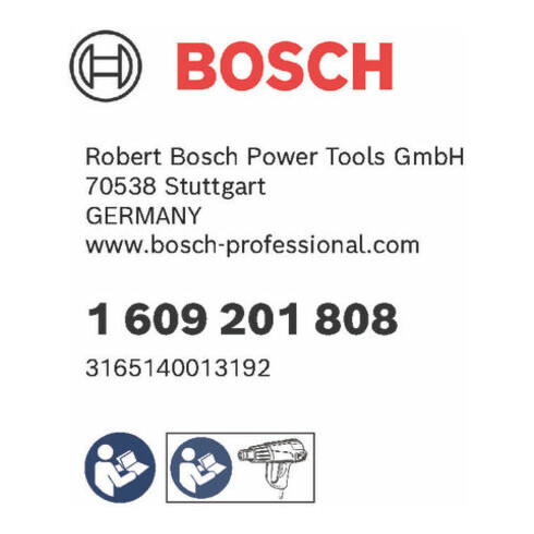 Bosch Filo per saldatura in plastica 225mm 4mm PVC duro