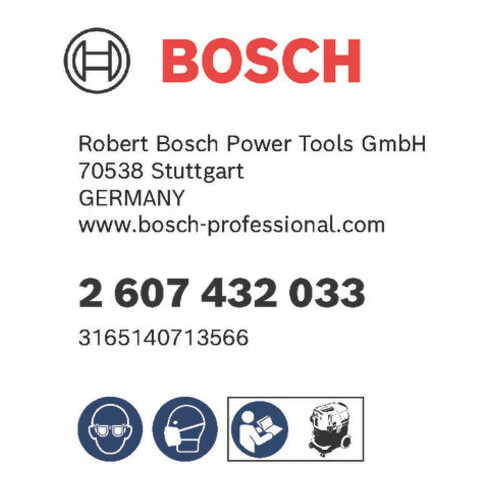 Bosch Filtro plissettato piatto in cellulosa 6150 cm², 240 x 140 x 56 mm