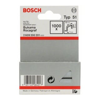 Bosch Flachdrahtklammer Typ 51 10 x 1 x 8 mm