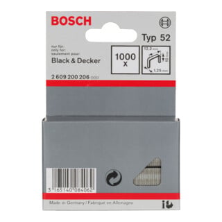 Bosch Flachdrahtklammer Typ 52