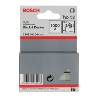 Bosch Flachdrahtklammer Typ 52, 12,3 x 1,25 x 6 mm