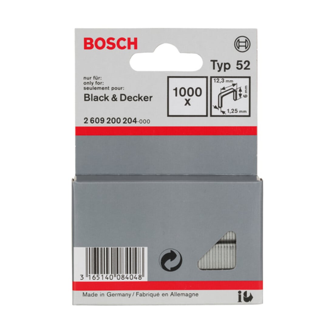 Bosch Flachdrahtklammer Typ 52