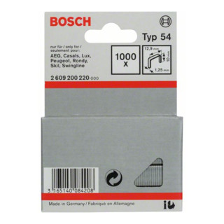 Bosch Flachdrahtklammer Typ 54, 12,9 x 1,25 x 10 mm