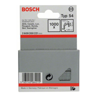 Bosch Flachdrahtklammer Typ 54, 12,9 x 1,25 x 12 mm