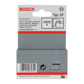 Bosch Flachdrahtklammer Typ 57, 10,6 x 1,25 x 10 mm