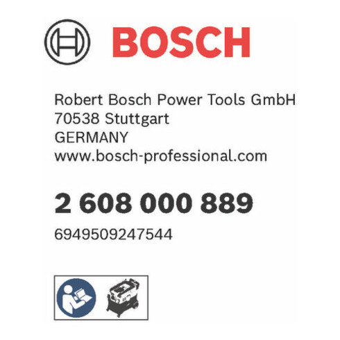 Bosch Flacher PES-Plisseefilter